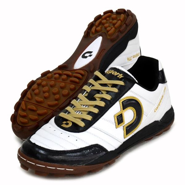 Desporte Campinas JTF VI DS-2040 Futsal Shoes, pearl white/black/gold