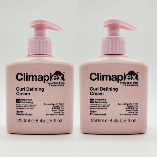 2pck Climaplex Curl Defining Cream Protection From Elements Reparative 8.45 oz