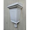 Conductor Head Scupper Box Molded One Piece Plastic 3"x4" Down Spout Gutter