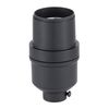 B&P Lamp® Satin Black Finish, Med. Base Modern Keyless Lamp Socket