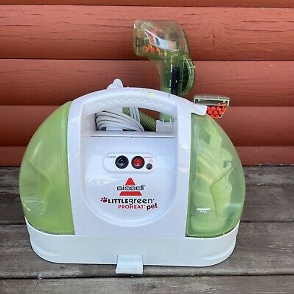 Bissell Little Green Proheat Pet Portable Carpet Cleaner Model 1425-W Vacuum