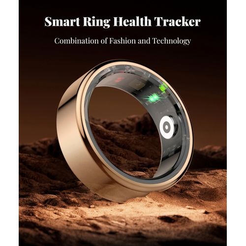Smart Ring with Health Tracking, Multisport Modes - Ultra Waterproof IP68, 7 Days Battery Life, Ideal Gifts for Occasions - App Compatible for Android for iOS (11#)