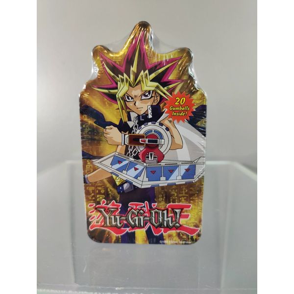 NEW SEALED 2005 YU-GI-OH! GOLD COLLECTIBLE CARD CARRYING TIN WITH GUMBALLS