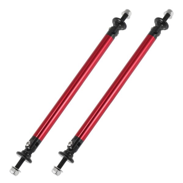 X AUTOHAUX 2pcs 150mm 5.91" Adjustable Car Bumper Splitter Support Rod Red