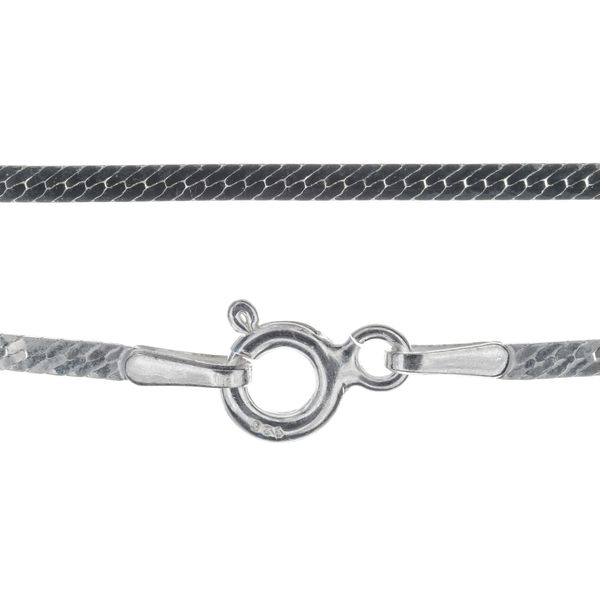 Markylis 925 Solid Sterling Silver Smooth Herringbone Chain Necklace - 2mm - 20inch