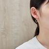 Philip Jones Gold Plated Paperclip Earrings