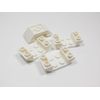 LEGO Lot of 4 White 2x4 Double Inverted Slopes E4