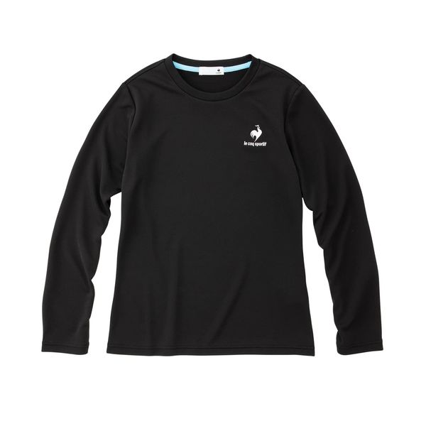 Le Coq Sportif QMWTJB30Z Long Sleeve T-Shirt, Sweat Absorbent, Quick Drying, Stretch, One-Point Training, UV Protection, UPF 15, Inner Lining