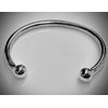 ANTOMUS® HANDMADE BOY OR GIRL BABY TORQUE BANGLE - BRITISH MADE - SOLID STERLING SILVER