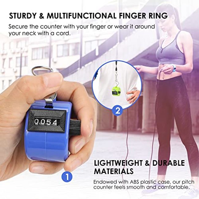 Ktrio 4 Digit Number Tally Counter Lap Counter Hand Tally Counter