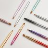 ukiss Lip Brush Portable Makeup Brush Concealer Brush Easy to Carry Extendable with Cap (Matte Pink)
