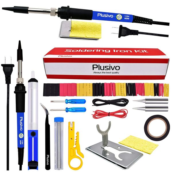 Soldering Iron Kit Weller Tool Adjustable Temperature Desoldering Pump 60W