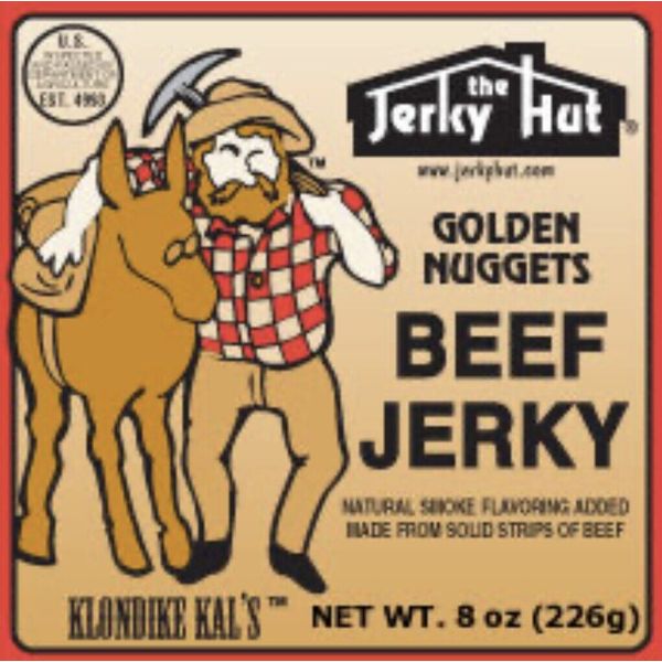 Sweet & Tender Golden Nuggets Jerky Hut Beef Jerky 1/2 Pound Bag 8oz Gluten Free