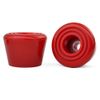 Capetos Roller Skate Durable 82A PU Rubber Brake Toe Stoppers 2-Pack with Screws - Solid Color (Black)