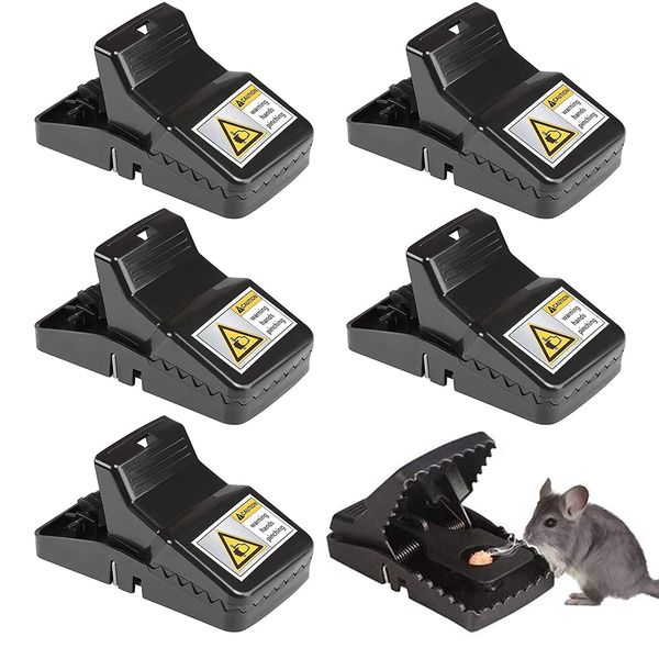 Bocotojp Set of 6 Easy to Trap and Exterminate Rat Traps, Repeated Pest Extermination, Trap, Mouse Trap, Garden, Home Garden, Easy Assembly, Installation