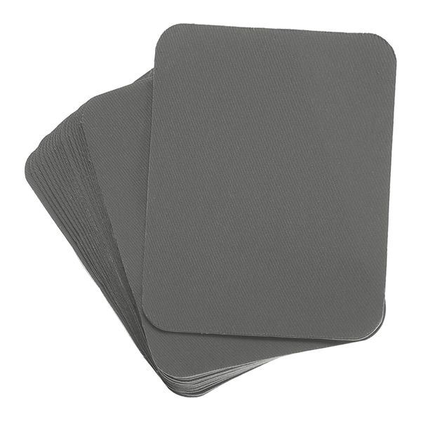 uxcell 20Pcs Iron on Patches for Clothing Repair Fabric Repair Patches Iron-On Mending Fabric Dark Gray 4.1"x3.0" for Clothes, Pants, Bags Hole Repairing and Decoration