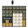 BRIMFORD Mechanical Numeric Keypad Wired Red Axis Keypad Number Pad Mechanical Numeric Keypad USB Type-C Connected Numeric Keypad with 4 Backlight 33 Keys Numeric Keyboard with Direction Keys PBT
