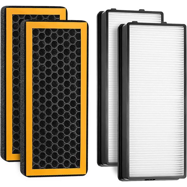 4 Pcs Replacement Filter for Homedics Petplus Totalclean AT-PET01, AT-PET02