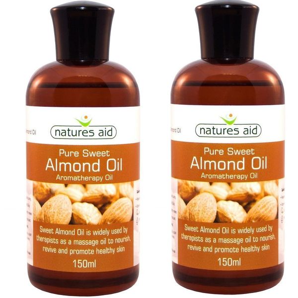 (2 Pack) - Natures Aid - Almond Oil | 150ml | 2 Pack Bundle