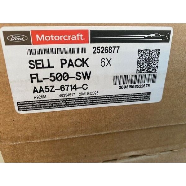 (6 PACK) Genuine Motorcraft Professional Engine Oil Filter FL-500S AA5Z-6714-A