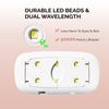 NAILOG UV＆LED ネイル用ライト, ミニ6W, USB式ジェルネイルランプ、高速硬化、折りたたみ式、持ち運び便利