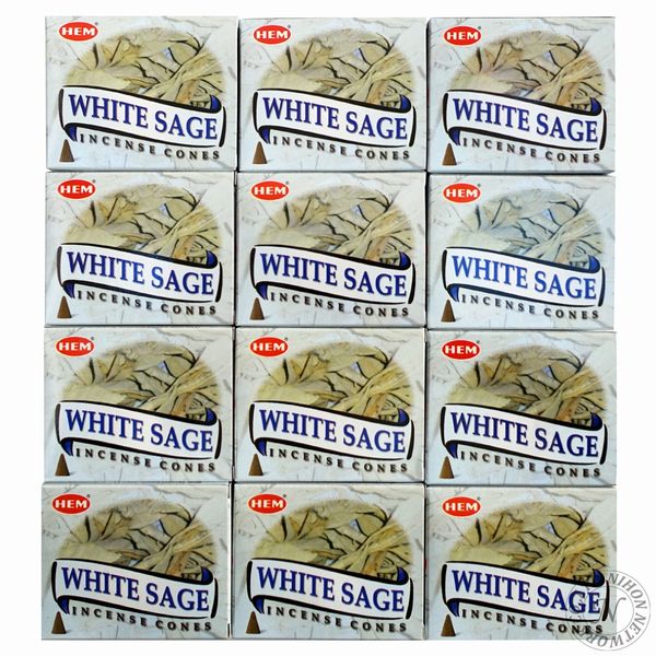 Limited special price &quot;HEM White Sage Cone Incense 12pcs&quot;<br> /Mail delivery time cannot be specified Hem WHITE SAGE/Incense/Cheap/India/<br> *Cancellation, changes to order details and shipping address are not possible after order confirmation.