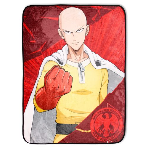 One Punch Man Anime Saitama Hero Association Soft Plush Fleece Throw Blanket 45" x 60"