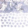 Silver Sparkle Heart Confetti 14g