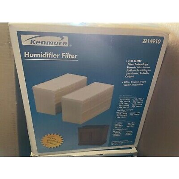 New Kenmore 3214910 Humidifier Filter 2 Replacements 758.14012/758.14008 Wick!