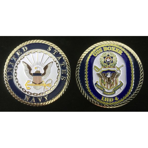 USS Boxer LHD-4 (Enlisted) Challenge Coin