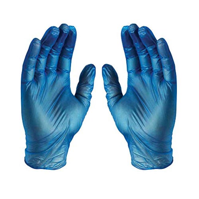 Gloveworks Nitrile Latex-Free Industrial Gloves, Large, Blue, 100