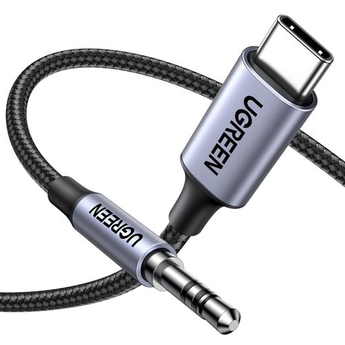 UGREEN AUX Cable, USB C 3.5mm Conversion Cable, High Resolution Sound Quality, Equipped with DAC, Durable Nylon Braided USB C AUX Conversion Cable, Type C to 3.5mm, Audio Cable, Compatible with