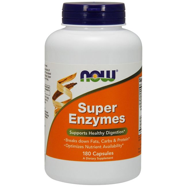 NOW Foods Super Enzymes, 180 Capsules