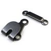 Key Hook BK-018 Thin [Black] Black 10 Pairs Front Hook Hook Hook Handicraft Glitter Puffy Round