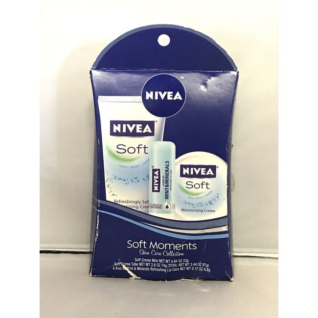 NIVEA Lip Care Soft Moments Skin Care Collection Gift Set, 3 pc.*Please Read