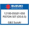 Suzuki OEM Part 12100-05G01-050 PISTON SET (OS:0.5)