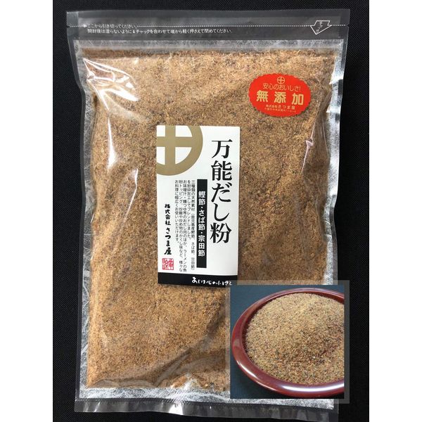 3 Types of Mixed: All-purpose Dashi Powder, 17.6 oz (500 g), Fishmeal, Bonito, Mackerel, Soda Powder, Natural, Completely Additive-Free, No Chemical Seasoning, No Salt