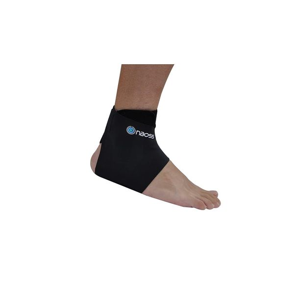 (Naoss Brand) Skin Sensory Ankle Supporter for Flat Right (Medium) Japanese Supporter, Black