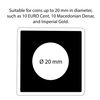 QUADRUM Intercept coin capsule, inside Ø 20 mm, black