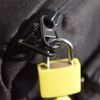 Multicolor Small Brass Padlocks Plastic Padlock with 2 Keys for Toolbox Bag Luggage Diary(Light Blue)