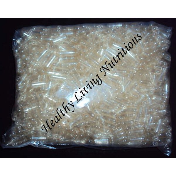 500 EMPTY gel GELATIN CAPSULES ~SIZE 0 ~BULK (Kosher)