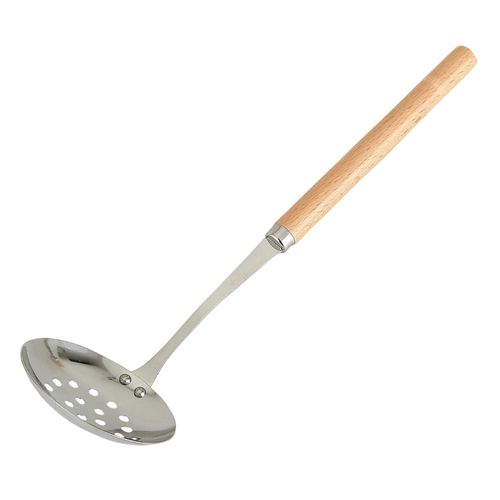 KAI KAI KITCHEN DH8158 Tabletop Pot, Convenient for Serving and Serving Small, Wooden Handle, Perforated, Beige, Made in Japan