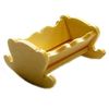 CREATIV Discount ® Miniatur Holz-Wiege, 5cm, Natur