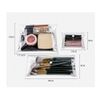 Natiform 3Pcs Pvc Clear Button Case Pencil Bag Toiletry Pen, CLEAR, Modern