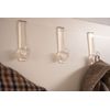 Door Hooks Plastic Transparent Set of 10
