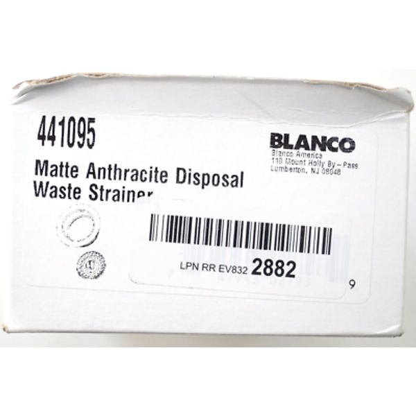 Blanco 441095 Kitchen Sink Disposal Waste Strainer Flange Matte Anthracite 3.5"