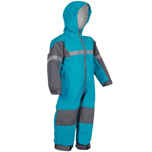 OAKI Rain & Trail Suit - Kid &Toddler - Girl & Boy One Piece Rain Jacket & Pant Celestial Blue, 3T