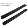 Cable Protector Cover Ramps Waterproof Durable Cord Concealment Tracks Pair