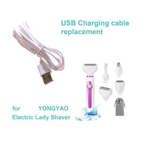 YONGYAO Shaver USB Charging Cable Replacement for HF-8966 Lady Shaver Charger Cord Replacement