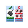 PS1 PS2 Controller Extension Cable Grip Steering Wheel Joystick Plug & Play 2 Pc